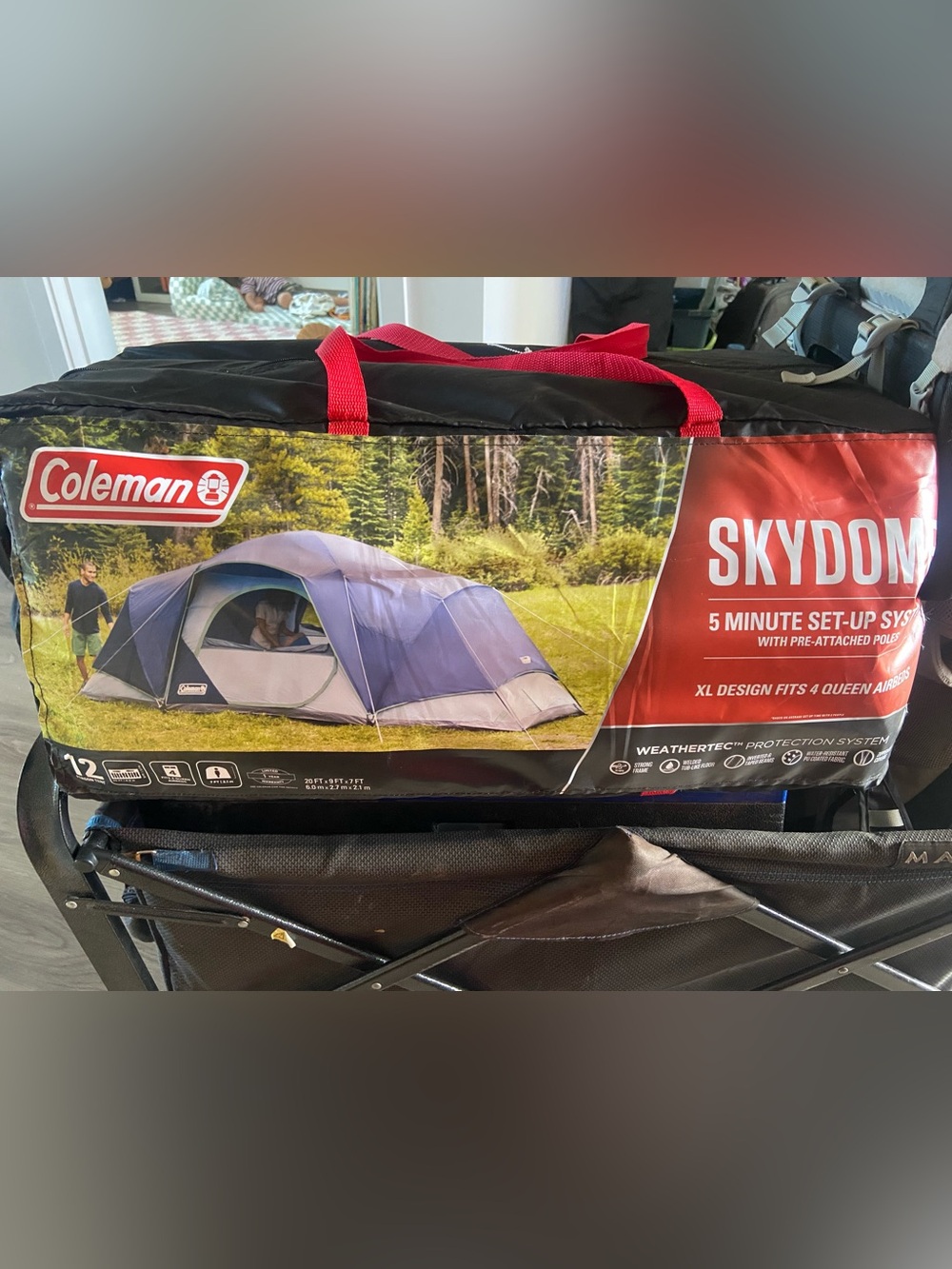 Brand New Coleman 12 Person Tent Blue and Gray